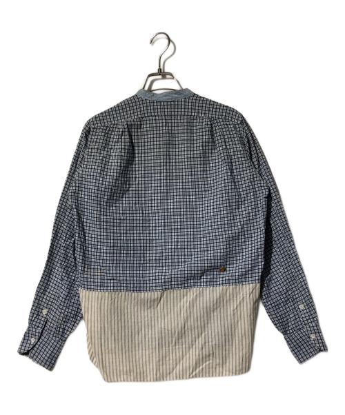 45R（フォーティファイブ・アール）45R (フォーティファイブ・アール) カディブラウス ブルー サイズ:Fの古着・服飾アイテム