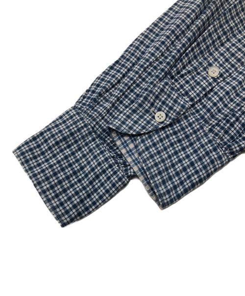 45R（フォーティファイブ・アール）45R (フォーティファイブ・アール) カディブラウス ブルー サイズ:Fの古着・服飾アイテム