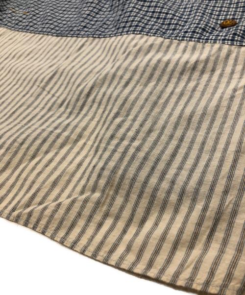 45R（フォーティファイブ・アール）45R (フォーティファイブ・アール) カディブラウス ブルー サイズ:Fの古着・服飾アイテム