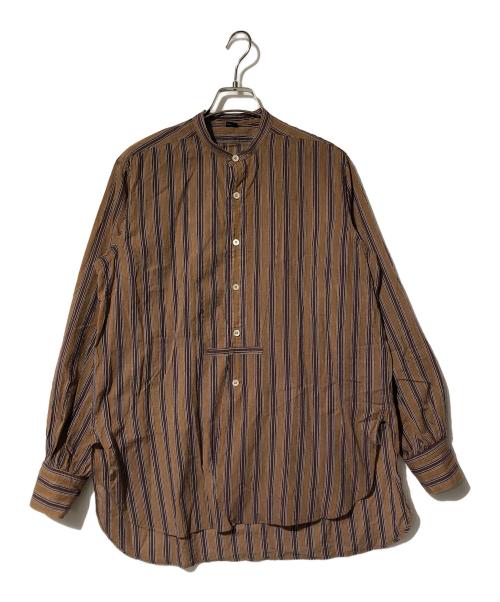 45R（フォーティファイブ・アール）45R (フォーティファイブ・アール) 秋風カディの908ビッグーグーシャツ ブラウン サイズ:Fの古着・服飾アイテム