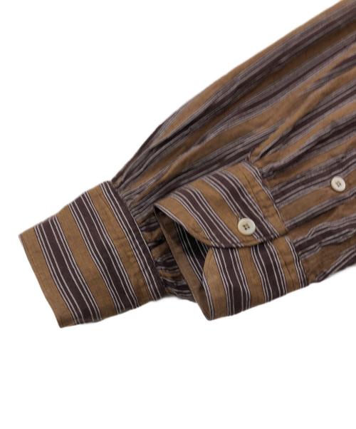 45R（フォーティファイブ・アール）45R (フォーティファイブ・アール) 秋風カディの908ビッグーグーシャツ ブラウン サイズ:Fの古着・服飾アイテム