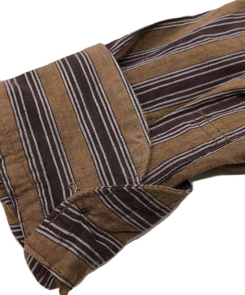 45R（フォーティファイブ・アール）45R (フォーティファイブ・アール) 秋風カディの908ビッグーグーシャツ ブラウン サイズ:Fの古着・服飾アイテム