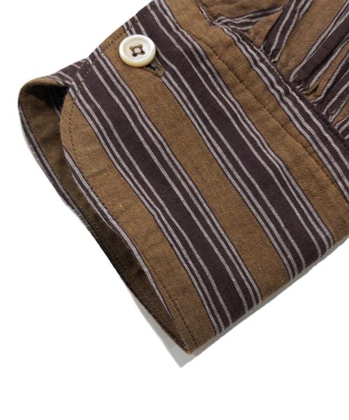 45R（フォーティファイブ・アール）45R (フォーティファイブ・アール) 秋風カディの908ビッグーグーシャツ ブラウン サイズ:Fの古着・服飾アイテム