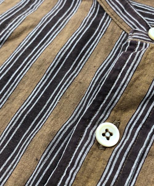 45R（フォーティファイブ・アール）45R (フォーティファイブ・アール) 秋風カディの908ビッグーグーシャツ ブラウン サイズ:Fの古着・服飾アイテム