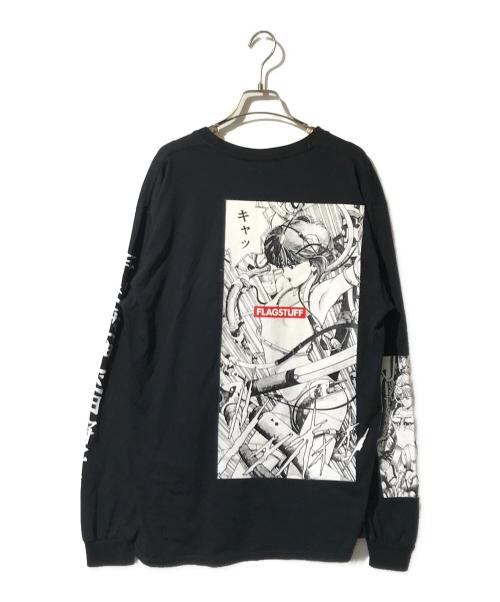 flagstuff（フラグスタフ）flagstuff (フラグスタフ) ロングスリーブカットソー ブラック サイズ:不明の古着・服飾アイテム