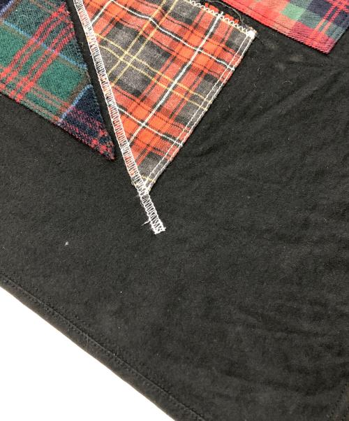 COMME des GARCONS JUNYA WATANABE MAN（コム デ ギャルソン ジュンヤ ワタナベ マン）COMME des GARCONS JUNYA WATANABE MAN (コム デ ギャルソン ジュンヤ ワタナベ マン) パッチワーク スタッズ Tシャツ ブラック サイズ:Lの古着・服飾アイテム