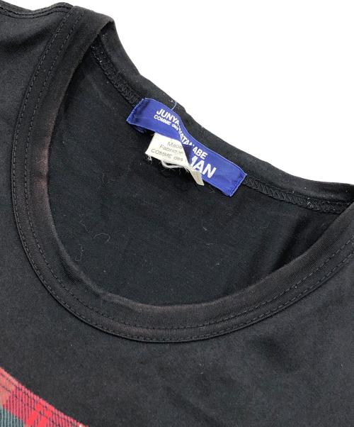 COMME des GARCONS JUNYA WATANABE MAN（コム デ ギャルソン ジュンヤ ワタナベ マン）COMME des GARCONS JUNYA WATANABE MAN (コム デ ギャルソン ジュンヤ ワタナベ マン) パッチワーク スタッズ Tシャツ ブラック サイズ:Lの古着・服飾アイテム