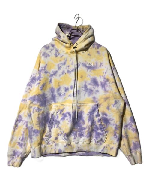 WIND AND SEA（ウィンダンシー）WIND AND SEA (ウィンダンシー) タイダイコットンパーカー イエロー×アイボリー サイズ:Lの古着・服飾アイテム