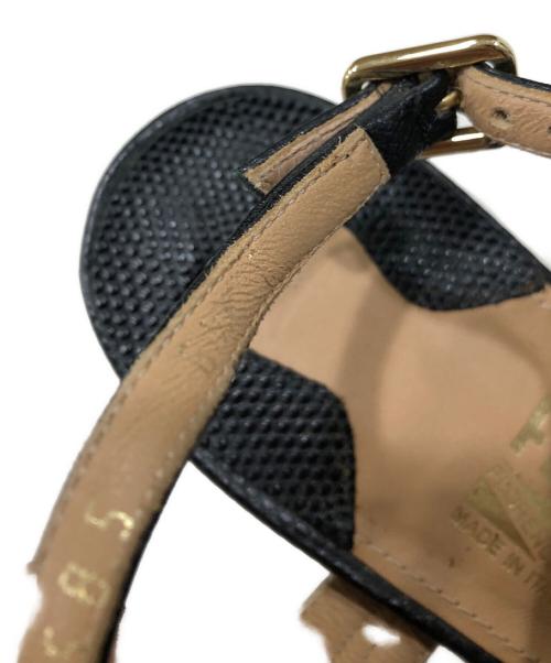 Salvatore Ferragamo（サルヴァトーレ フェラガモ）Salvatore Ferragamo (サルヴァトーレ フェラガモ) サンダル ブラック サイズ:61/2の古着・服飾アイテム