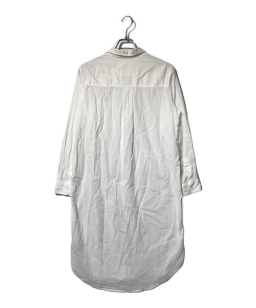 Frank&Eileen（フランクアンドアイリーン）Frank&Eileen (フランクアンドアイリーン) ローリー オーガニックコットン ロングシャツ ワンピース ホワイト サイズ:Sの古着・服飾アイテム