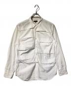 COMME des GARCONSコムデギャルソン）の古着「デザインロングスリーブシャツ」｜ホワイト