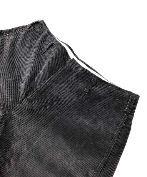 COMME des GARCONS HOMME PLUS（コムデギャルソンオムプリュス）COMME des GARCONS HOMME PLUS (コムデギャルソンオムプリュス) コーデュロイ変形ロングパンツ グレー サイズ:Sの古着・服飾アイテム
