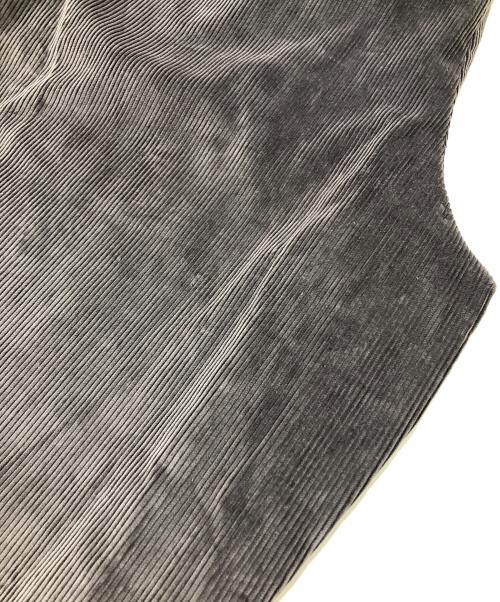 COMME des GARCONS HOMME PLUS（コムデギャルソンオムプリュス）COMME des GARCONS HOMME PLUS (コムデギャルソンオムプリュス) コーデュロイ変形ロングパンツ グレー サイズ:Sの古着・服飾アイテム