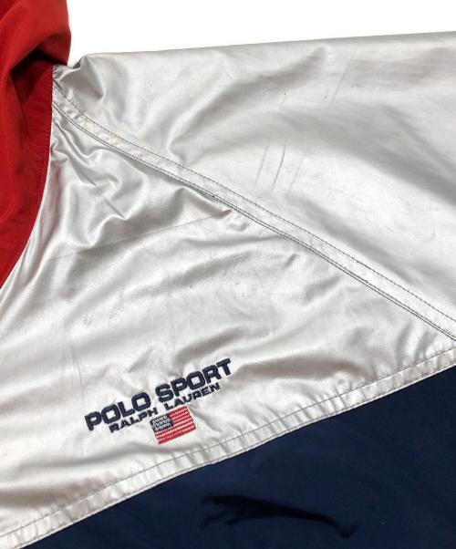 POLO SPORT（ポロスポーツ）POLO SPORT (ポロスポーツ) SILVER BACK LOGO WINDBREAKER/ Silver Collection シルバー サイズ:Ｍの古着・服飾アイテム