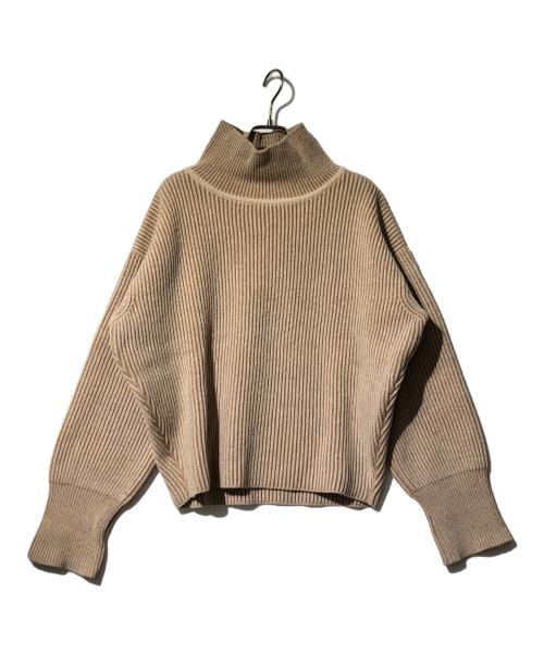 maison kitsune（メゾンキツネ）maison kitsune (メゾンキツネ) RIBBED PULLOVER ブラウン サイズ:XSの古着・服飾アイテム
