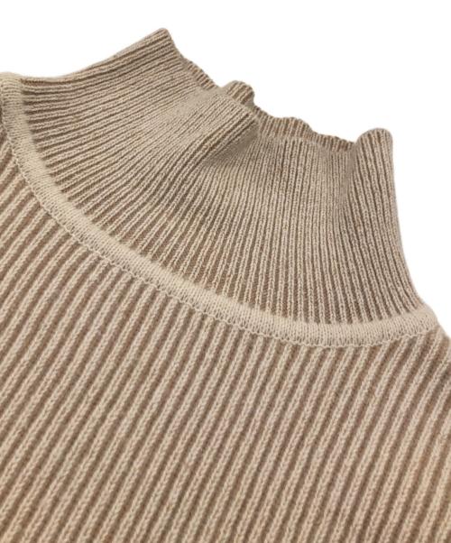 maison kitsune（メゾンキツネ）maison kitsune (メゾンキツネ) RIBBED PULLOVER ブラウン サイズ:XSの古着・服飾アイテム