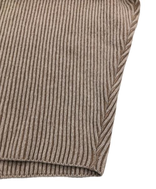 maison kitsune（メゾンキツネ）maison kitsune (メゾンキツネ) RIBBED PULLOVER ブラウン サイズ:XSの古着・服飾アイテム