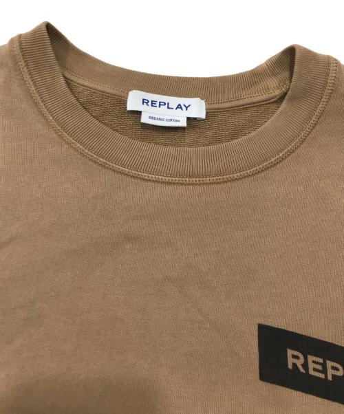 REPLAY（リプレイ）REPLAY (リプレイ) スウェット/ロゴスウェット ブラウン サイズ:Ｍの古着・服飾アイテム