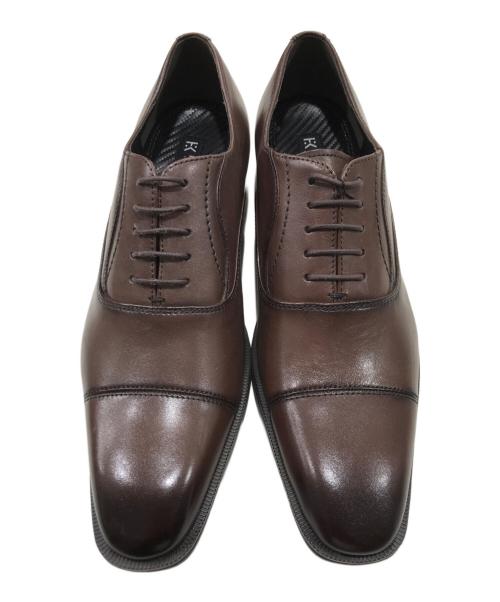 HIROKO KOSHINO homme（ヒロココシノオム）HIROKO KOSHINO homme (ヒロココシノオム) 内羽根ストレートチップドレスシューズ ブラウン サイズ:25.5cmの古着・服飾アイテム