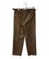 TOMORROW LAND (トゥモローランド) ウールフランネル サイドアジャスタートラウザーズ ブラウン サイズ:50：10000円