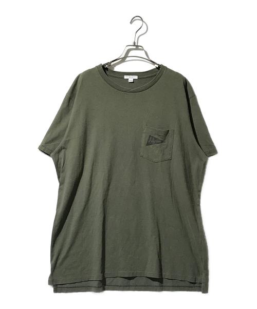 Engineered Garments（エンジニアド ガーメンツ）Engineered Garments (エンジニアードガーメンツ) Pilgrim (ピルグリム) ポケットTシャツ オリーブ サイズ:XLの古着・服飾アイテム