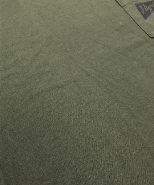 Engineered Garments（エンジニアド ガーメンツ）Engineered Garments (エンジニアードガーメンツ) Pilgrim (ピルグリム) ポケットTシャツ オリーブ サイズ:XLの古着・服飾アイテム