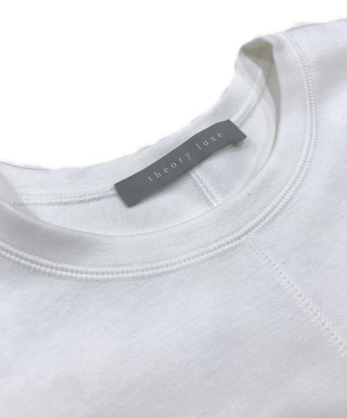 theory luxe（セオリーリュクス）theory luxe (セオリーリュクス) プルオーバー スウェット カバーステッチ ホワイト サイズ:38の古着・服飾アイテム