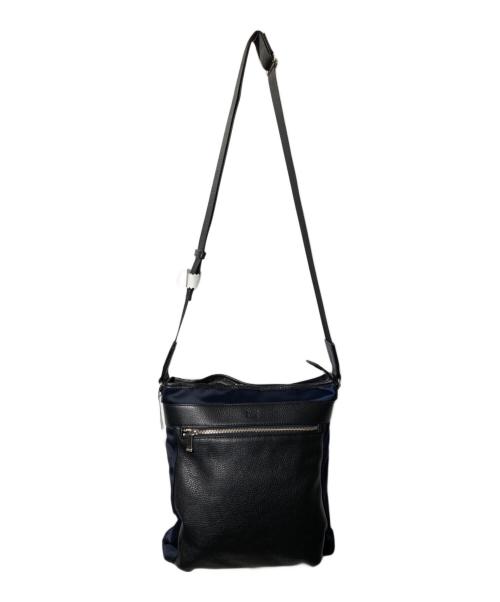 TAKEO KIKUCHI（タケオキクチ）TAKEO KIKUCHI (タケオキクチ) ショルダーバッグ ブラック×ネイビーの古着・服飾アイテム