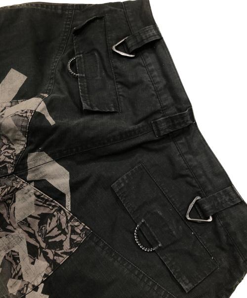 UNDERCOVER（アンダーカバー）UNDERCOVER (アンダーカバー) パッチワークショーツ/ショートパンツ/CHAOTIC DISCORD期 ブラック サイズ:Ｍの古着・服飾アイテム