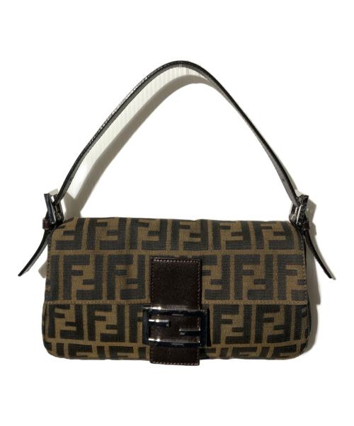 FENDI（フェンディ）FENDI (フェンディ) ズッカ柄マンマバケットハンドバッグ ブラウンの古着・服飾アイテム