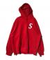 SUPREME（シュプリーム）の古着「S Logo Hooded Sweatshirt」｜レッド