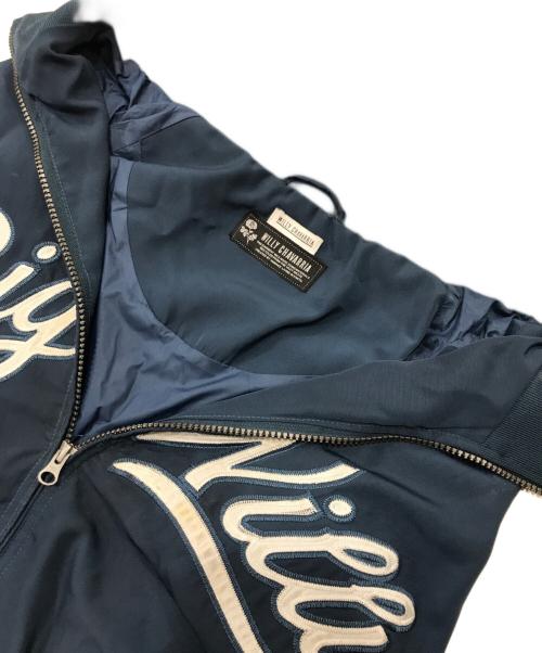 WILLY CHAVARRIA（ウィリーチャバリア）WILLY CHAVARRIA (ウィリーチャバリア) STADIUM JACKET ネイビー サイズ:Lの古着・服飾アイテム