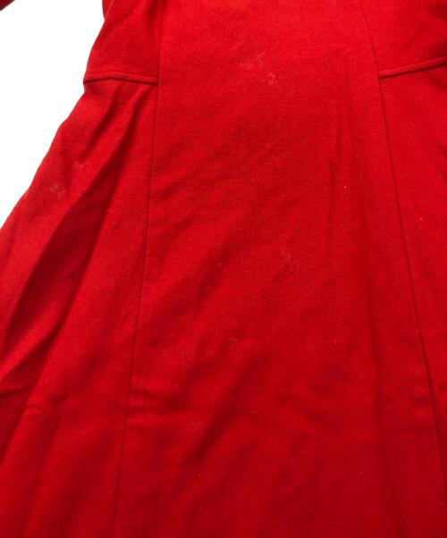 COMME des GARCONS（コムデギャルソン）COMME des GARCONS (コムデギャルソン) デザインカラーウールワンピース レッド サイズ:Sの古着・服飾アイテム