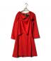 COMME des GARCONS（コムデギャルソン）の古着「デザインカラーウールワンピース」｜レッド