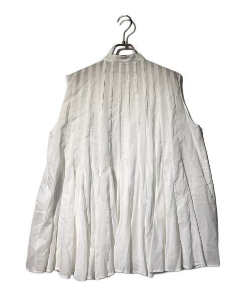 ETRE TOKYO（エトレトウキョウ）ETRE TOKYO (エトレトウキョウ) スリーブレスボリュームフレアシャツ ホワイト サイズ:Fの古着・服飾アイテム