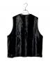 YOKE (ヨーク) VELVET FRONT ZIP VEST ブラック サイズ:2：27000円
