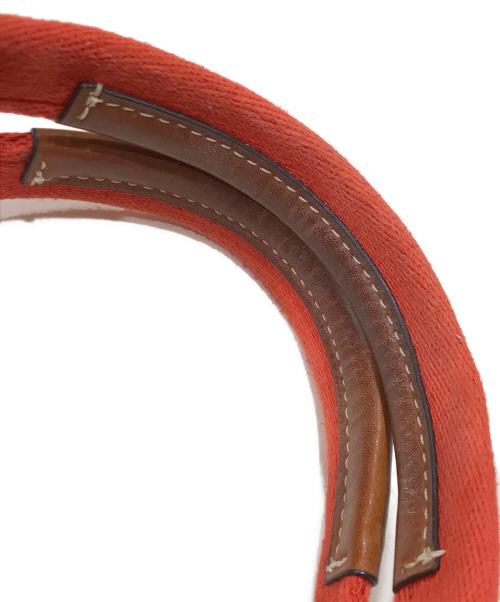 TORY BURCH（トリーバーチ）TORY BURCH (トリーバーチ) MILLER CANVAS TOTE オレンジ×ベージュの古着・服飾アイテム