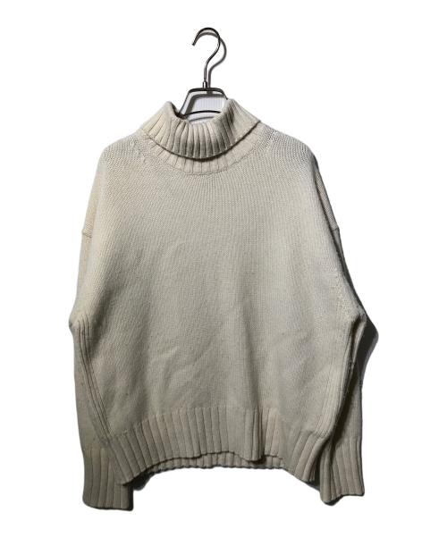 MACPHEE（マカフィー）MACPHEE (マカフィー) ラムカシミヤ タートルネックプルオーバー アイボリー サイズ:Sの古着・服飾アイテム