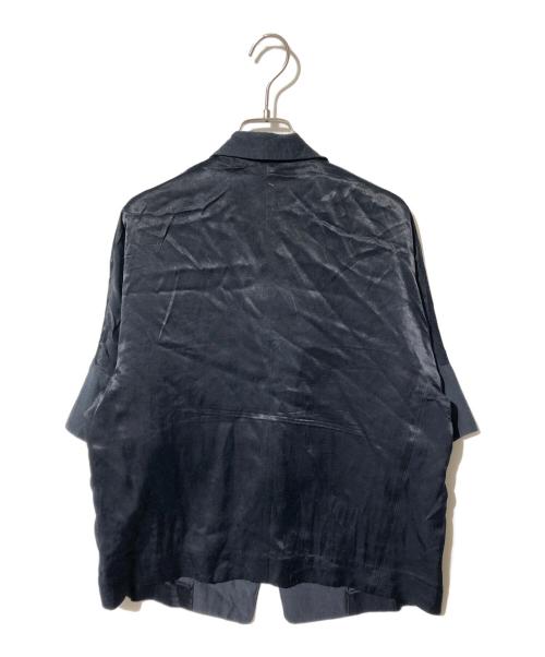 DES PRES（デ プレ）DES PRES (デ プレ) ソフトサテン ハーフスリーブジャケット ブラック サイズ:FREEの古着・服飾アイテム