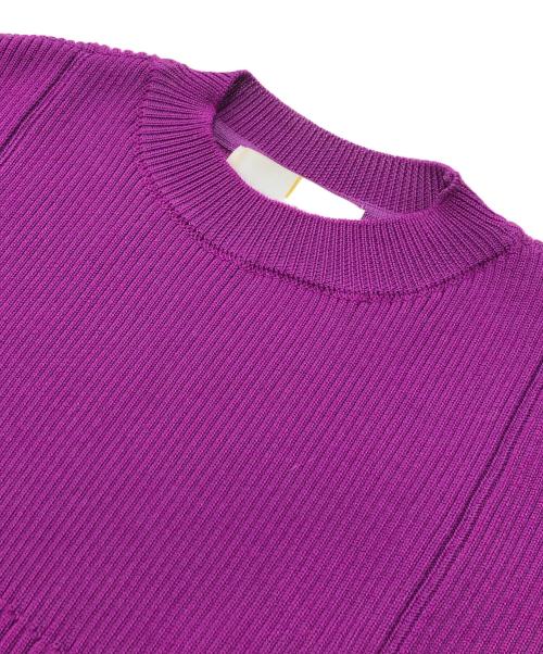 AKIRA NAKA（アキラナカ）AKIRA NAKA (アキラナカ) ボリュームスリーブニット パープル サイズ:1の古着・服飾アイテム