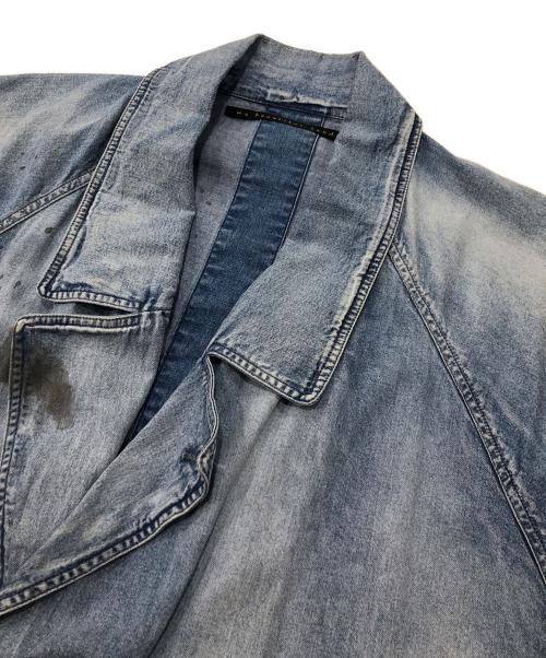 My Beautiful Landlet（マイビューティフルランドレット）My Beautiful Landlet (マイビューティフルランドレット) ペイントデニムロングコート インディゴの古着・服飾アイテム