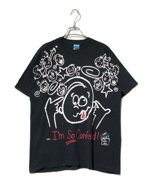 FRUIT OF THE LOOM（フルーツオブザルーム）FRUIT OF THE LOOM (フルーツオブザルーム) 古着プリントT ブラック サイズ:不明の古着・服飾アイテム