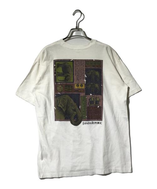 BANANA REPUBLIC（バナナリパブリック）BANANA REPUBLIC (バナナリパブリック) 古着バックプリントT ホワイト サイズ:表記無しの古着・服飾アイテム