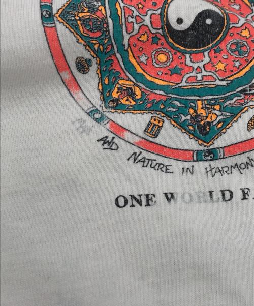 Hanes（ヘインズ）Hanes (ヘインズ) 陰陽デザイン古着Tシャツ ホワイト サイズ:XLの古着・服飾アイテム