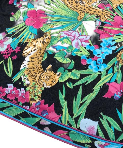 伊太利屋（イタリヤ）伊太利屋 (イタリヤ) アニマルプリントカットソー ブラック サイズ:13の古着・服飾アイテム