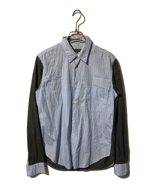COMME des GARCONS HOMME（コムデギャルソン オム）COMME des GARCONS HOMME (コムデギャルソン オム) 切替シャツ ブルー サイズ:ＸＳの古着・服飾アイテム