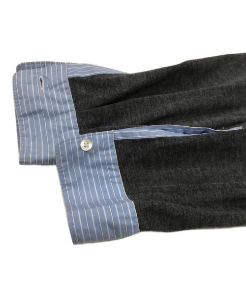 COMME des GARCONS HOMME（コムデギャルソン オム）COMME des GARCONS HOMME (コムデギャルソン オム) 切替シャツ ブルー サイズ:ＸＳの古着・服飾アイテム