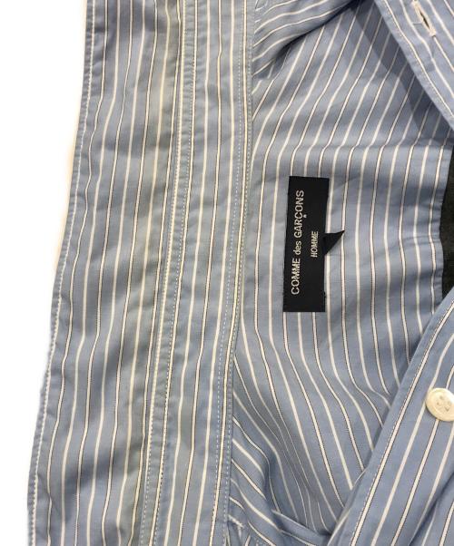 COMME des GARCONS HOMME（コムデギャルソン オム）COMME des GARCONS HOMME (コムデギャルソン オム) 切替シャツ ブルー サイズ:ＸＳの古着・服飾アイテム