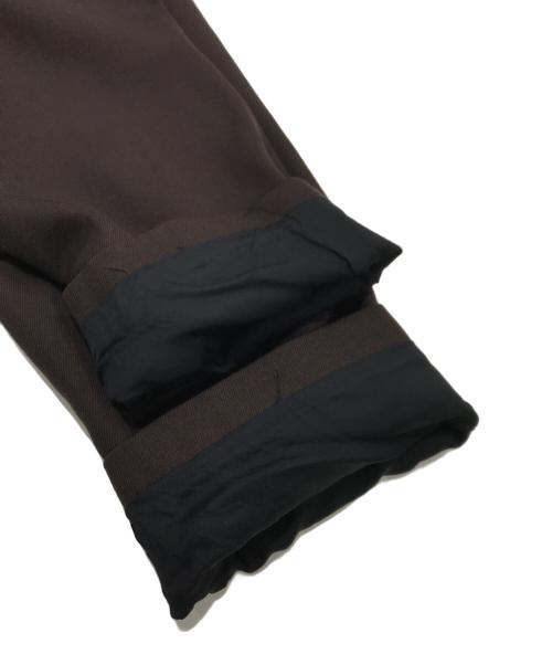 LITHIUM（リチウム）LITHIUM (リチウム) WOOL GABARDINE TIELOCKEN COAT ブラウン サイズ:42の古着・服飾アイテム