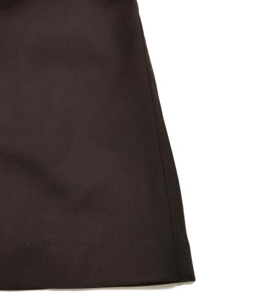 LITHIUM（リチウム）LITHIUM (リチウム) WOOL GABARDINE TIELOCKEN COAT ブラウン サイズ:42の古着・服飾アイテム